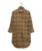 BURBERRYバーバリー）の古着「ノヴァチェックシャツワンピース」｜ブラウン