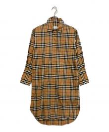 BURBERRY（バーバリー）の古着「ノヴァチェックシャツワンピース」｜ブラウン