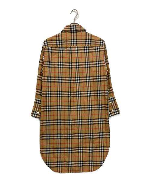 BURBERRY（バーバリー）BURBERRY (バーバリー) ノヴァチェックシャツワンピース ブラウン サイズ:36の古着・服飾アイテム
