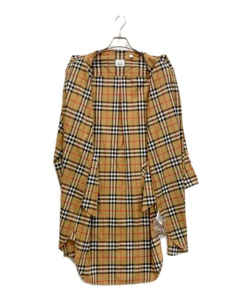 BURBERRY（バーバリー）BURBERRY (バーバリー) ノヴァチェックシャツワンピース ブラウン サイズ:36の古着・服飾アイテム