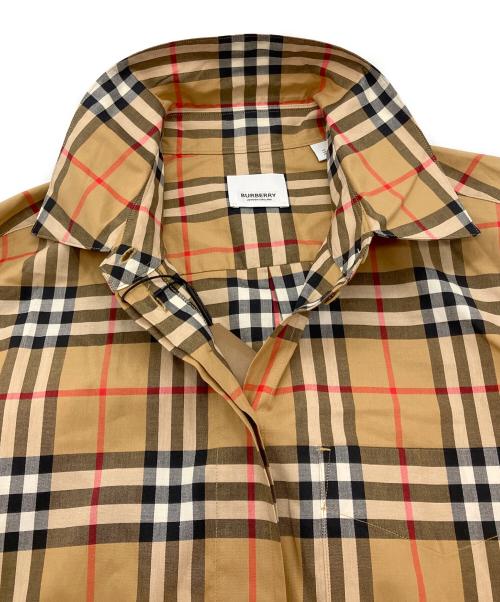 BURBERRY（バーバリー）BURBERRY (バーバリー) ノヴァチェックシャツワンピース ブラウン サイズ:36の古着・服飾アイテム