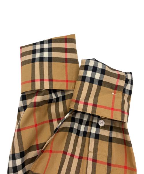 BURBERRY（バーバリー）BURBERRY (バーバリー) ノヴァチェックシャツワンピース ブラウン サイズ:36の古着・服飾アイテム