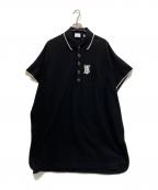 BURBERRYバーバリー）の古着「TBロゴ ポロシャツポンチョ」｜ブラック