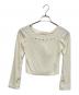 AND MARY（アンドマリー）の古着「Mary sheer logo tops」｜アイボリー