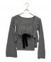 AND MARY（アンドマリー）の古着「Emma knit flare cardigan set」｜グレー