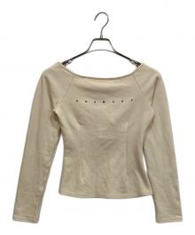 AND MARY（アンドマリー）の古着「Mary logo choker tops」｜アイボリー