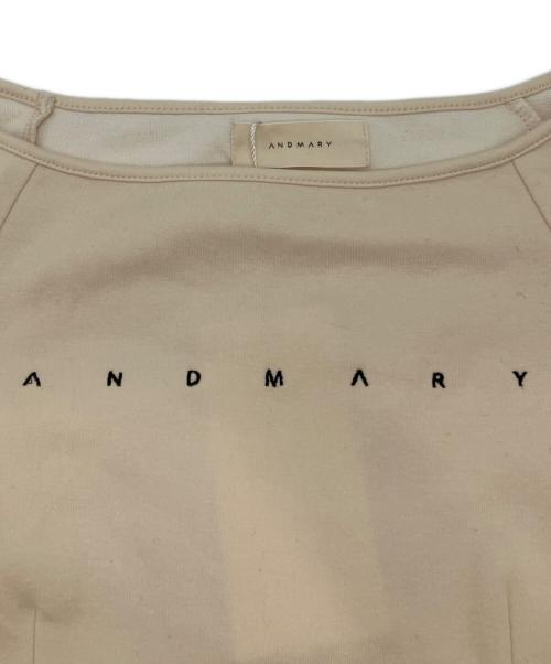 AND MARY（アンドマリー）AND MARY (アンドマリー) Mary logo choker tops アイボリー サイズ:freeの古着・服飾アイテム