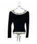 THEREDTHREAD (ザレッドスレッド) S lace trim off shoulder tops ブラック サイズ:Free：5000円