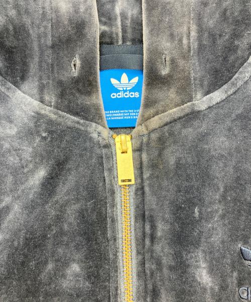 adidas Originals（アディダスオリジナル）adidas Originals (アディダスオリジナル) Velour Full Zip Hoodie/ジップパーカー ネイビー サイズ:Mの古着・服飾アイテム