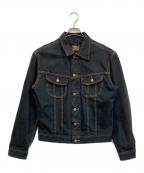 LEEリー）の古着「90S SLIM JACKET ブラックデニムジャケット SLIM JACKET」｜ブラック