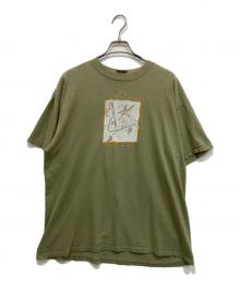 ONEITA（オニータ）の古着「80-90SプリントTシャツ」｜オリーブ