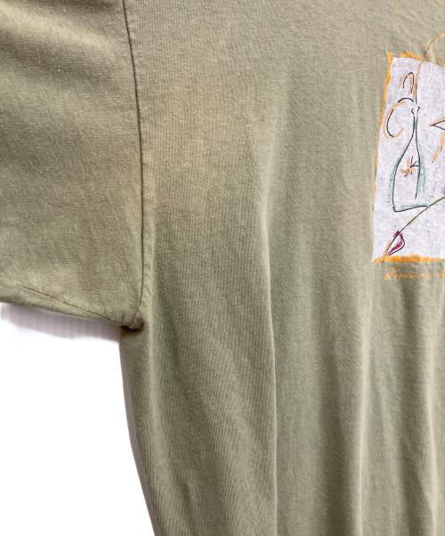 ONEITA（オニータ）ONEITA (オニータ) 80-90SプリントTシャツ オリーブ サイズ:XLの古着・服飾アイテム