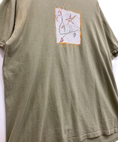 ONEITA（オニータ）ONEITA (オニータ) 80-90SプリントTシャツ オリーブ サイズ:XLの古着・服飾アイテム