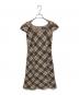BURBERRY BLUE LABEL（バーバリー ブルー レーベル）の古着「ベルテッド ノバチェックワンピース」｜ベージュ