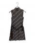 BURBERRY BLACK LABEL (バーバリーブラックレーベル) チェック柄ノースリーブワンピース ブラウン サイズ:36：5000円