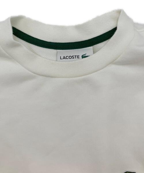 LACOSTE（ラコステ）LACOSTE (ラコステ) エッセンシャルクルーネックスウェット ホワイト サイズ:Lの古着・服飾アイテム