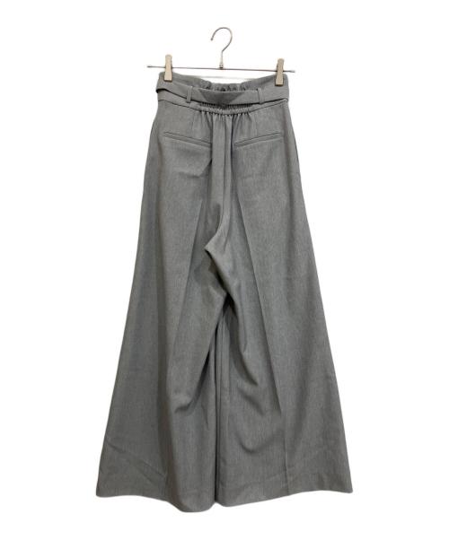 Snidel（スナイデル）Snidel (スナイデル) 26SS スタイルアップベルティッドワイドパンツ グレーの古着・服飾アイテム