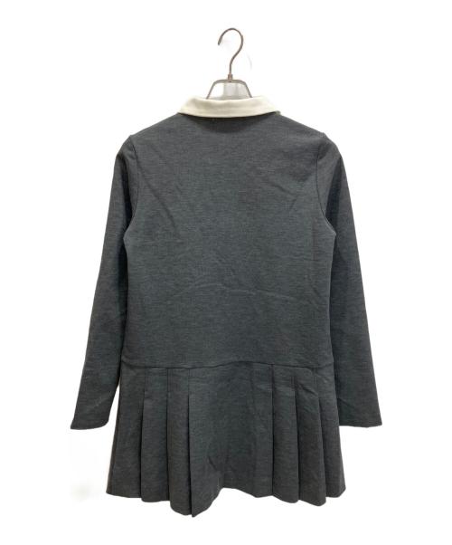 Snidel（スナイデル）Snidel (スナイデル) Sustainable衿つきプリーツカットミニワンピース グレー サイズ:1の古着・服飾アイテム
