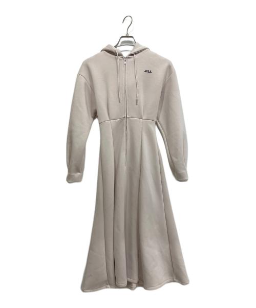 JILL BY JILLSTUART（ジル バイ ジルスチュアート）JILL BY JILLSTUART (ジル バイ ジルスチュアート) ダイバーフーディーロングワンピース ピンク サイズ:FRの古着・服飾アイテム