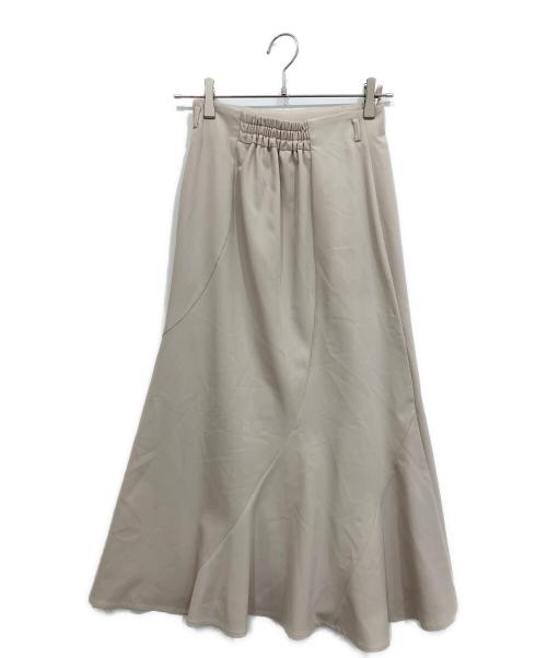Apuweiser-riche（アプワイザーリッシェ）Apuweiser-riche (アプワイザーリッシェ) 26SS エスカルゴマーメイドスカート ベージュの古着・服飾アイテム
