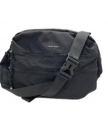 DIESEL（ディーゼル）の古着「ダブルジップ ワンショルダーバッグ」｜ブラック