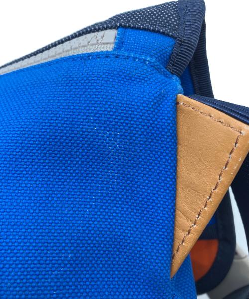 LOEWE（ロエベ）LOEWE (ロエベ) キャンバス メッセンジャーバッグ ネイビー×ブルーの古着・服飾アイテム