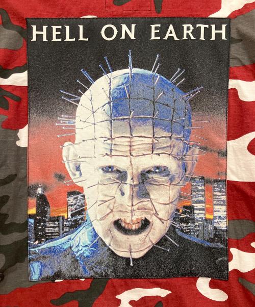 SUPREME（シュプリーム）Supreme (シュプリーム) Hellraiser BDU Shirt シャツジャケット レッド×ブラック サイズ:Lの古着・服飾アイテム