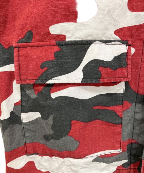 SUPREME（シュプリーム）Supreme (シュプリーム) Hellraiser BDU Shirt シャツジャケット レッド×ブラック サイズ:Lの古着・服飾アイテム