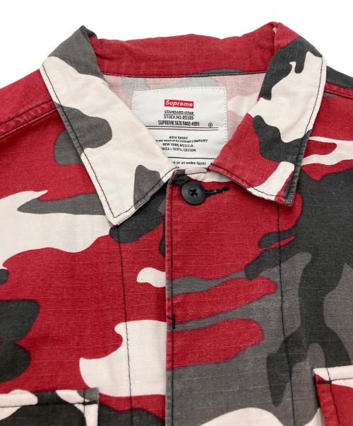 SUPREME（シュプリーム）Supreme (シュプリーム) Hellraiser BDU Shirt シャツジャケット レッド×ブラック サイズ:Lの古着・服飾アイテム