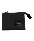PORTERポーター）の古着「DUCK ZIP WALLET カードケース・財布」｜ブラック