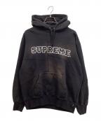SUPREMEシュプリーム）の古着「20AW Patchwork Hooded Sweatshirt フェード加工パーカー」｜ブラック