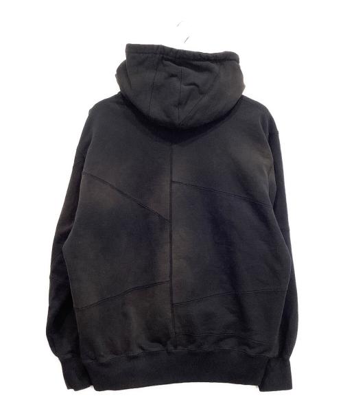 SUPREME（シュプリーム）SUPREME (シュプリーム) 20AW Patchwork Hooded Sweatshirt フェード加工パーカー ブラック サイズ:Mの古着・服飾アイテム