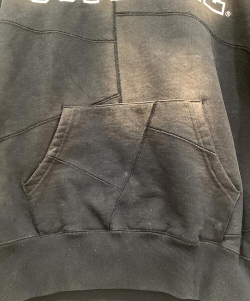 SUPREME（シュプリーム）SUPREME (シュプリーム) 20AW Patchwork Hooded Sweatshirt フェード加工パーカー ブラック サイズ:Mの古着・服飾アイテム