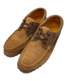 Timberland（ティンバーランド）の古着「3-EYELET CLASSIC RUGSOLE モカシンシューズ」｜ブラウン