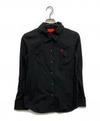 Vivienne Westwood RED LABELヴィヴィアンウエストウッドレッドレーベル）の古着「オーブ刺繍長袖シャツ」｜ブラック