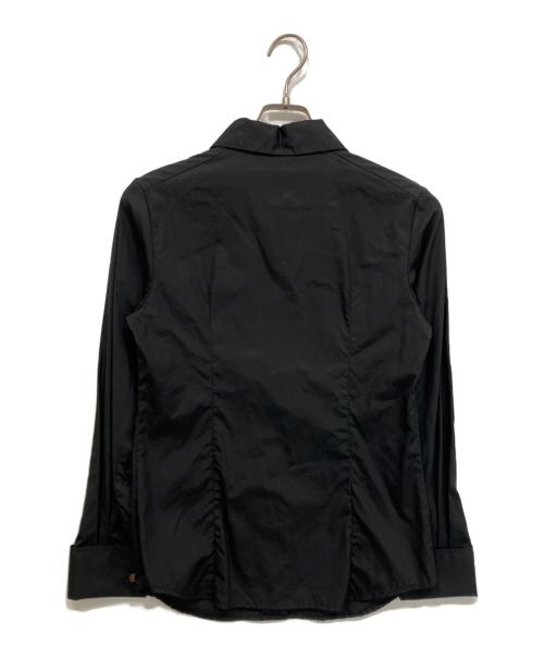 Vivienne Westwood RED LABEL（ヴィヴィアンウエストウッドレッドレーベル）Vivienne Westwood RED LABEL (ヴィヴィアンウエストウッドレッドレーベル) オーブ刺繍長袖シャツ ブラック サイズ:2の古着・服飾アイテム