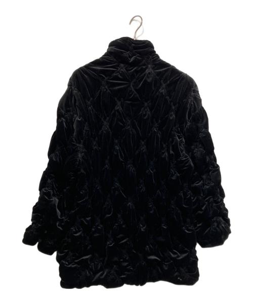 Ameri VINTAGE（アメリヴィンテージ）Ameri VINTAGE (アメリヴィンテージ) VELOUR QUILTING STAND COLLAR BLOUSON ブルゾン ブラック サイズ:Mの古着・服飾アイテム