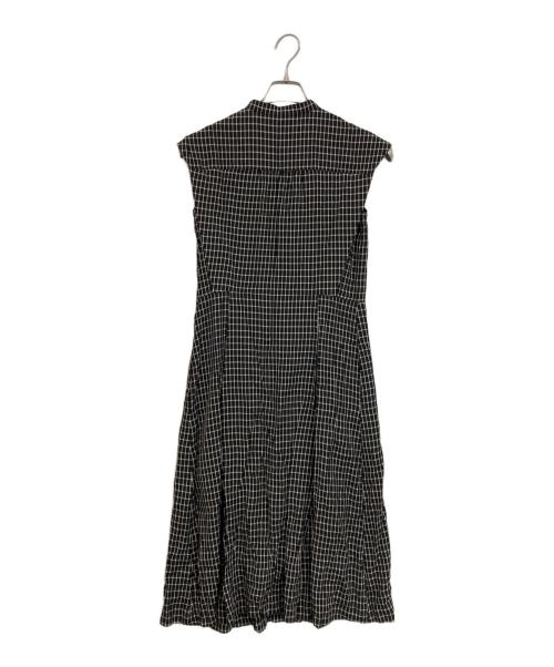 MACKINTOSH LONDON（マッキントッシュ ロンドン）MACKINTOSH LONDON (マッキントッシュ ロンドン) ノースリーブワンピース ブラック×ホワイト サイズ:Mの古着・服飾アイテム