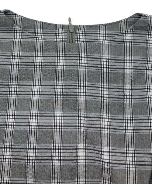 MACKINTOSH PHILOSOPHY（マッキントッシュ フィロソフィー）MACKINTOSH PHILOSOPHY (マッキントッシュ フィロソフィー) タータンチェックサッカーブラウス グレー サイズ:36の古着・服飾アイテム
