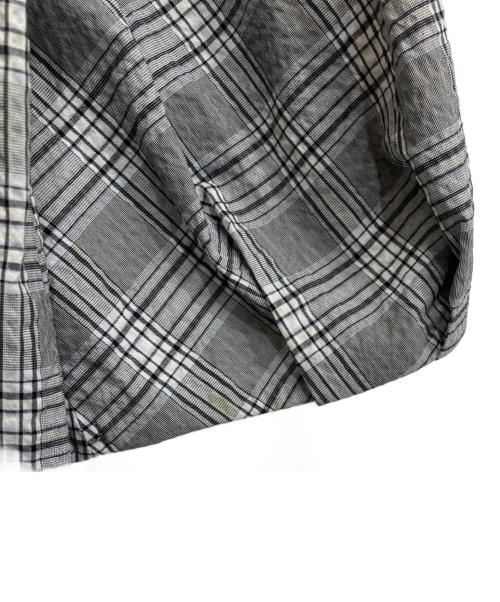 MACKINTOSH PHILOSOPHY（マッキントッシュ フィロソフィー）MACKINTOSH PHILOSOPHY (マッキントッシュ フィロソフィー) タータンチェックサッカーブラウス グレー サイズ:36の古着・服飾アイテム