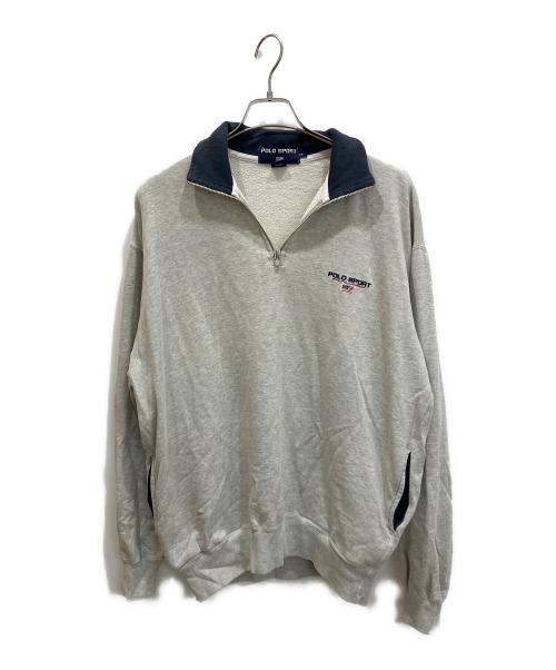 POLO SPORT（ポロスポーツ）POLO SPORT (ポロスポーツ) ハーフジップスウェット グレー サイズ:Mの古着・服飾アイテム