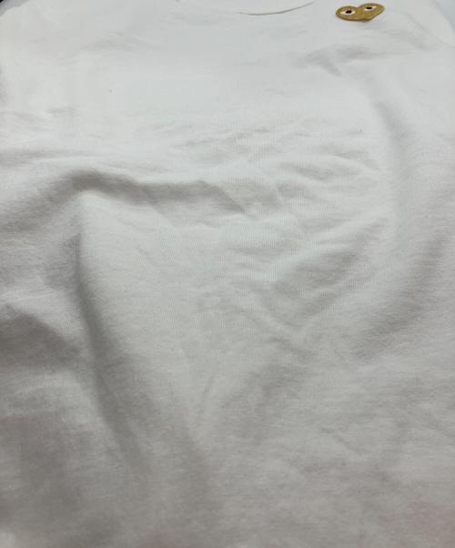 PLAY COMME des GARCONS（プレイコムデギャルソン）PLAY COMME des GARCONS (プレイコムデギャルソン) ハートワッペンTEE ホワイト サイズ:XLの古着・服飾アイテム
