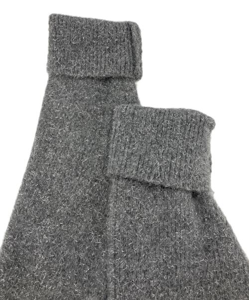 Adam et Rope（アダム エ ロペ）Adam et Rope (アダム エ ロペ) ラメニットカーディガン グレー サイズ:Fの古着・服飾アイテム