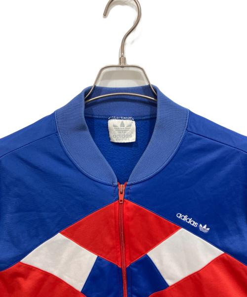adidas（アディダス）adidas (アディダス) 80Sトラックジャケット レッド×ブルー サイズ:XLの古着・服飾アイテム