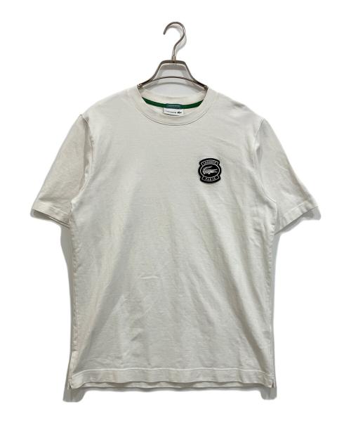 LACOSTE（ラコステ）LACOSTE (ラコステ) ワッペンTEE ホワイト サイズ:Mの古着・服飾アイテム