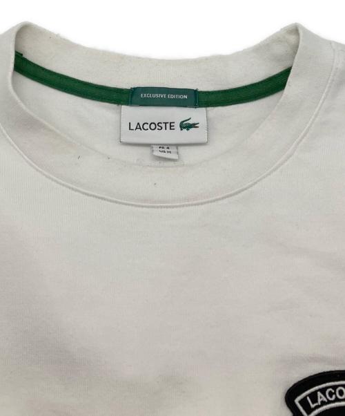 LACOSTE（ラコステ）LACOSTE (ラコステ) ワッペンTEE ホワイト サイズ:Mの古着・服飾アイテム