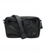 PORTERポーター）の古着「TANKER LEATHER  SHOULDER BAG ショルダーバッグ」｜ブラック