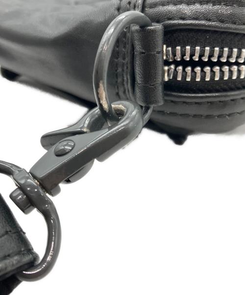 PORTER（ポーター）PORTER (ポーター) TANKER LEATHER  SHOULDER BAG ショルダーバッグ ブラックの古着・服飾アイテム