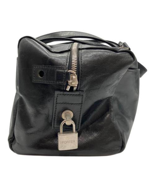 PORTER（ポーター）PORTER (ポーター) SHAPE  MINI BOSTON BAG ミニボストンバッグ ブラックの古着・服飾アイテム