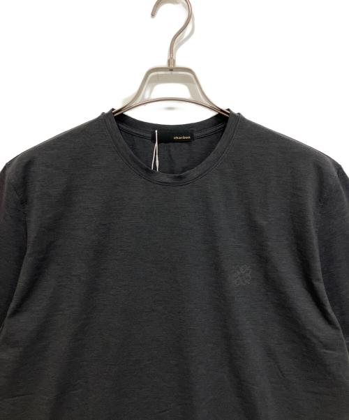charbon（シャルボン）charbon (シャルボン) ITALIAN FABRIC BASIC T-SHIRTS グレー サイズ:XLの古着・服飾アイテム